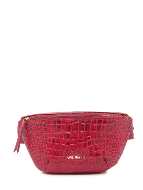 Sac Banane Alligator Cuir Paul marius Rouge alligator BANANALI