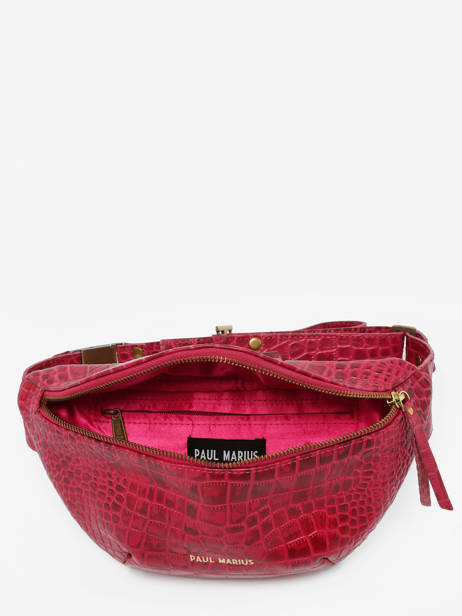 Sac Banane Alligator Cuir Paul marius Rouge alligator BANANALI vue secondaire 3