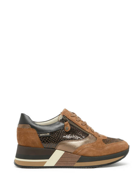 Sneakers Olimpia En Cuir Mephisto Marron women P5143558