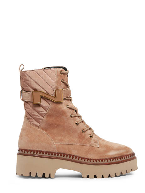 Bottines En Cuir Nathan baume Marron women 232N16