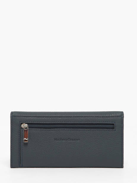 Portefeuille N City Continental Cuir Nathan baume Bleu original n 185N vue secondaire 2