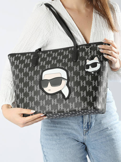 Sac Porté épaule K Ikonic 2.0 Karl lagerfeld Noir k ikonic 2.0 240W3087 vue secondaire 1