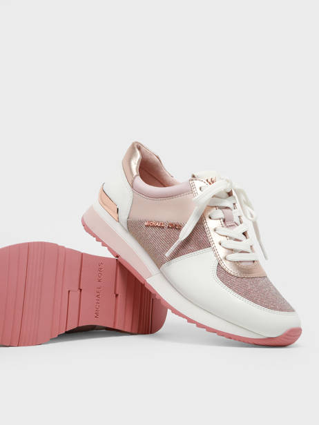 Sneakers En Cuir Michael kors Rose women R4ALFS1D vue secondaire 3