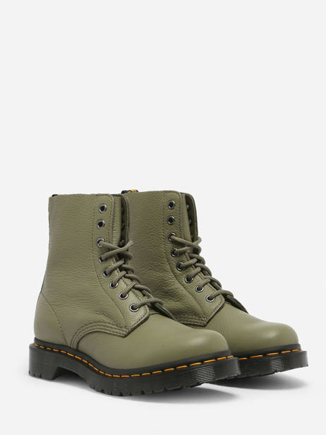 Boots 1460 Pascal En Cuir Dr martens Vert women 31693357 vue secondaire 2