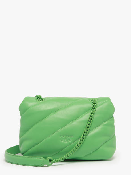 Sac Bandoulière Love Bag Puff Cuir Pinko Vert love bag puff A1JO vue secondaire 4