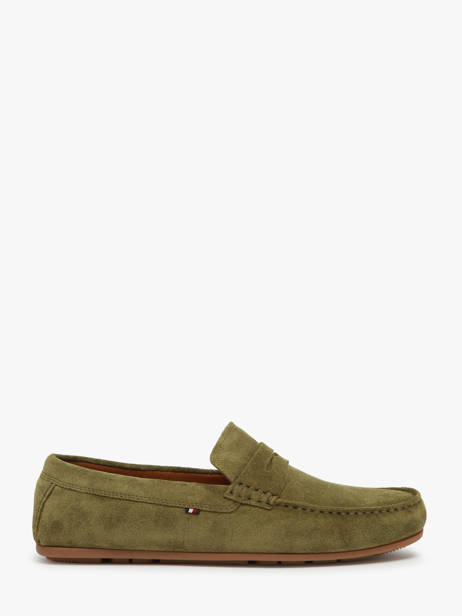 Mocassins En Cuir Tommy hilfiger Vert men 4998MSD