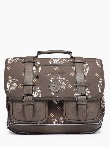 Cartable 2 Compartiments Cameleon Marron vintage urban 27