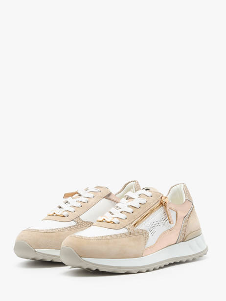 Sneakers En Cuir Nathan baume Beige women 241NS01 vue secondaire 5