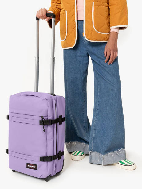 Valise Cabine Eastpak Violet authentic luggage EK0A5BA7 vue secondaire 1