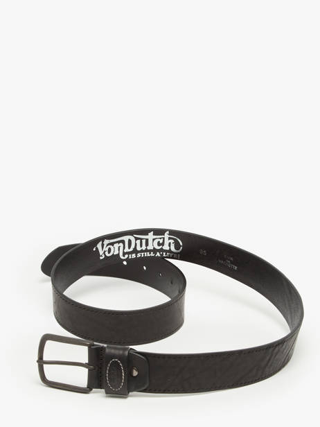 Ceinture Ajustable Von dutch Noir belt HELOS vue secondaire 2