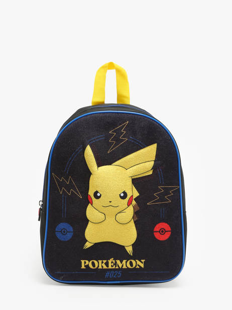 Sac à Dos 1 Compartiment Pokemon Noir energie electrique 24EK201E