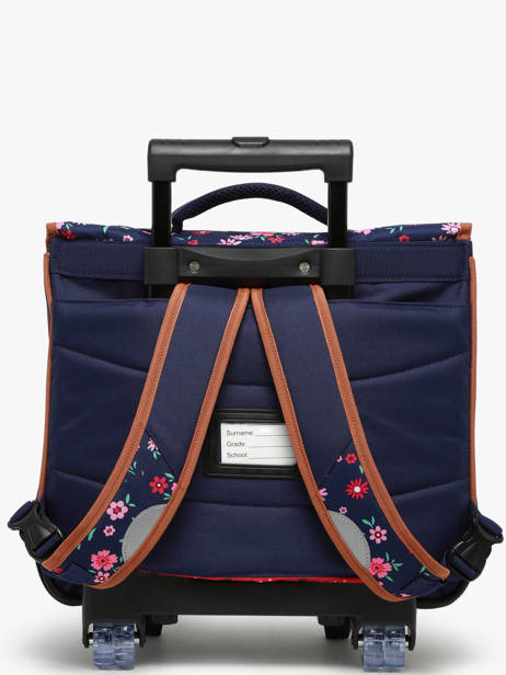 Cartable à Roulettes 2 Compartiments Snowball Bleu liberty T46341 vue secondaire 4