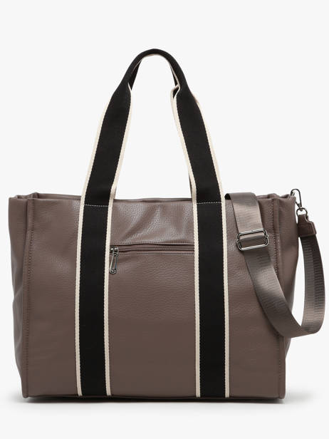 Sac Porté épaule A4 Miniprix Marron new grain F6946 vue secondaire 3