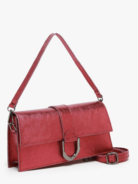 Sac Porté épaule Nine Cuir Milano Rouge nine NI24066 vue secondaire 2