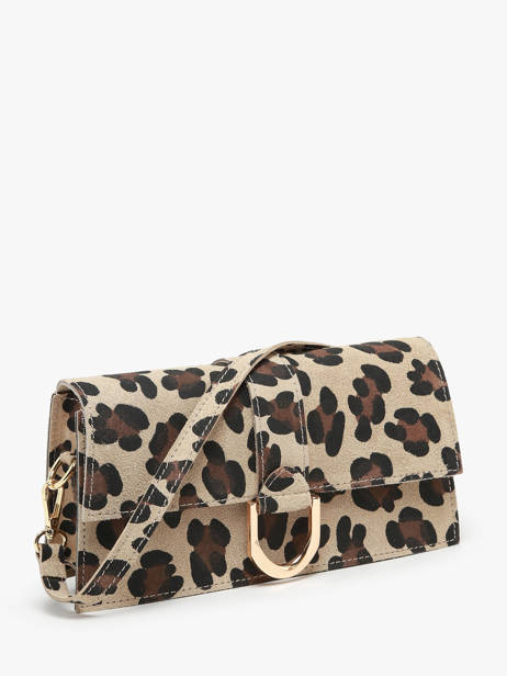 Sac Porté épaule Velvet Leopardo Cuir Milano Multicolore velvet leopardo VL24066 vue secondaire 2