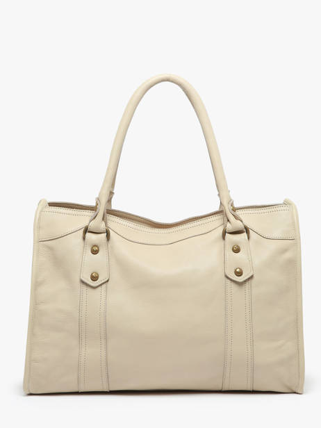 Shoulder Bag Cow Leather Basilic pepper Beige cow BCOW31 other view 4