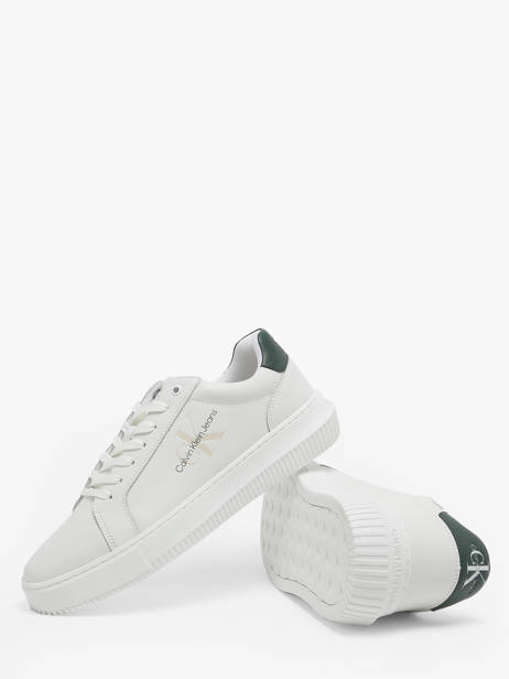 Sneakers En Cuir Calvin klein jeans Blanc men 6810YG vue secondaire 2