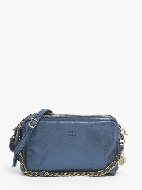 Sac Mama Xs Cuir Mila louise Bleu vintage 23673XSX