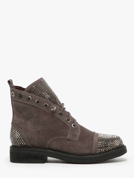 Bottines En Cuir Alma en pena Gris women I240752