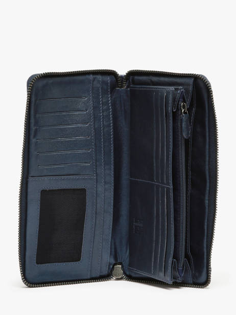 Portefeuille Cuir Biba Bleu wallet SFM2L vue secondaire 1