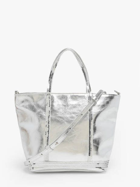 Sac Bandoulière Cabas Cuir Cuir Vanessa bruno Argent cabas cuir 30V40435 vue secondaire 3