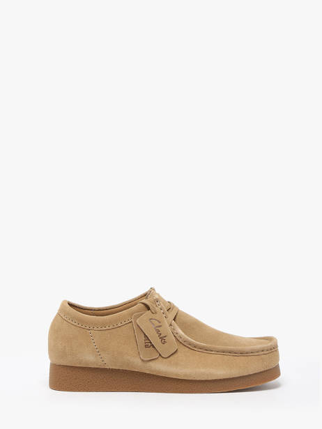 Chaussures Derbies Wallabee En Cuir Clarks Beige men 26172821