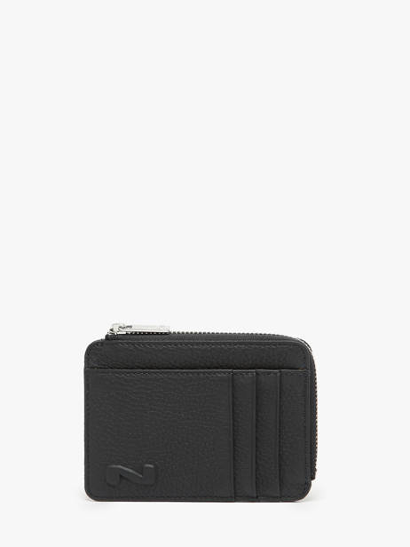 Leather Coin Purse With Card Slots Nathan baume Black original n 217N