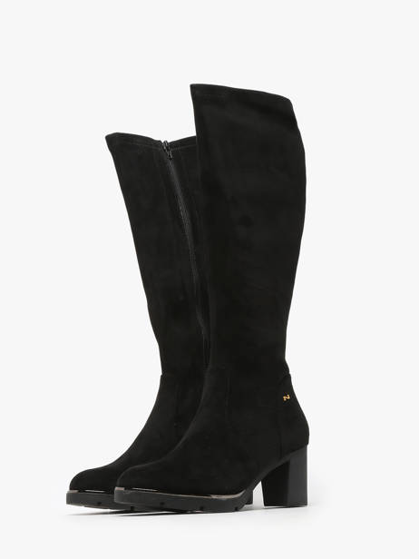 Bottes à Talon En Cuir Nathan baume Noir women 242N3404 vue secondaire 1