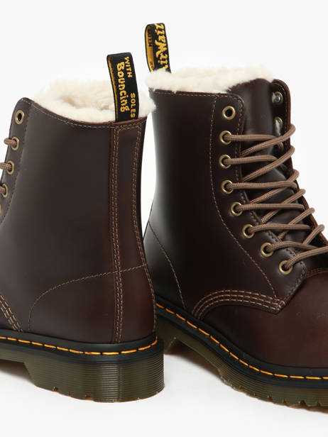 Bottines 1460 Pascal Serena En Cuir Dr martens Marron women 32019777 vue secondaire 3