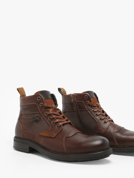 Bottines Biblic En Cuir Redskins Marron men BIBLIC vue secondaire 1