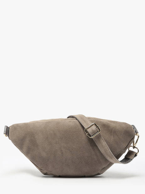 Sac Banane Velvet Irisé Cuir Milano Beige velvet VE23101 vue secondaire 4