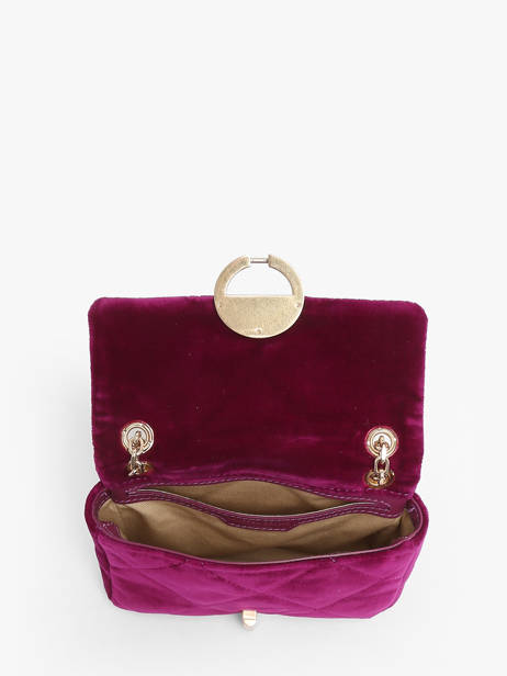 Petit Sac Bandoulière Moon En Velours Vanessa bruno Violet moon 42V40326 vue secondaire 3