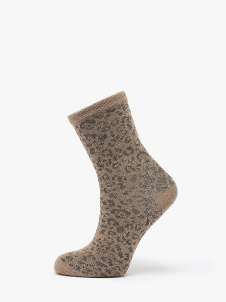 Chaussettes Pieces Beige socks women 17151109