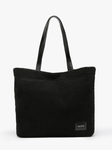 Sac Porté épaule Teddy Polyester Recyclé Nat et nin Noir teddy T