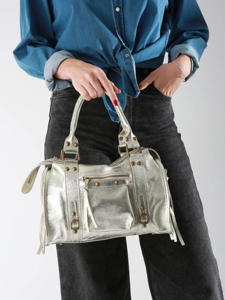 Sac Porté épaule Nine Cuir Milano Or nine NI24092 vue secondaire 1