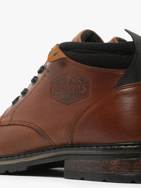 Bottines Equilibre En Cuir Redskins Marron men EQUILIBR vue secondaire 2