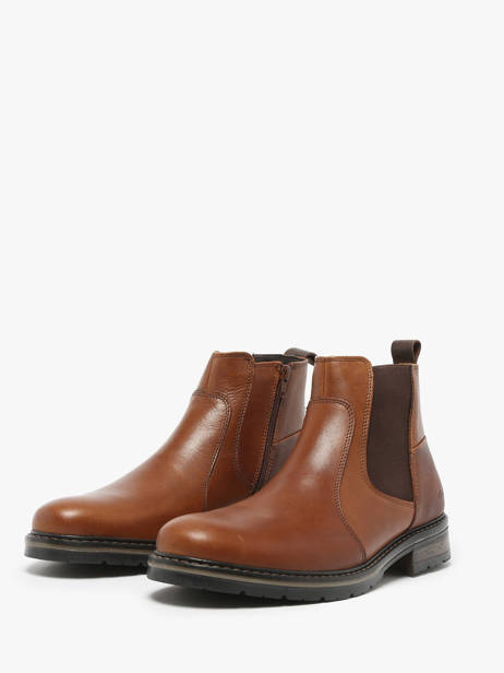 Boots Elster En Cuir Redskins Marron men ELSTER vue secondaire 2