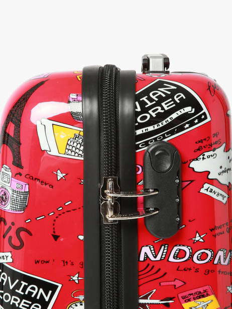 Valise Cabine Snowball Rouge travel 86820 vue secondaire 1