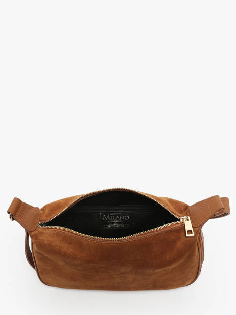 Sac Porté épaule Et Bandoulière Velvet Caviar Cuir Milano Marron velvet caviar VC24113 vue secondaire 3