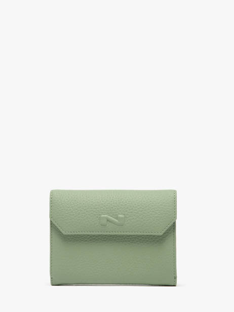 Leather Original N Wallet 2 Compartments Nathan baume Green original n 413N