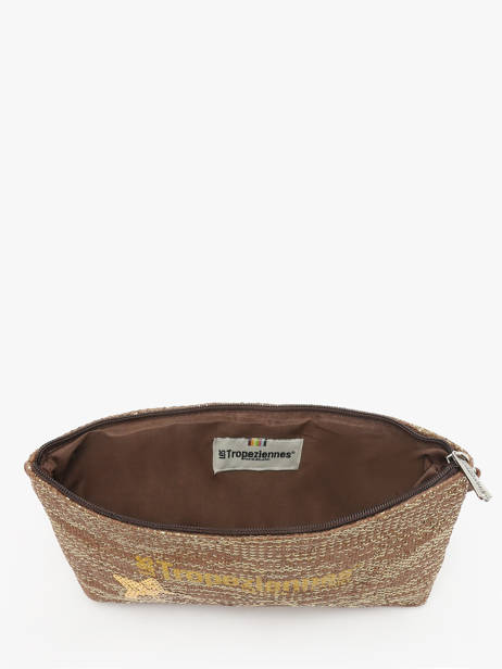 Sac Bandoulière Panama Papier Les tropeziennes Marron panama TZ02 vue secondaire 3