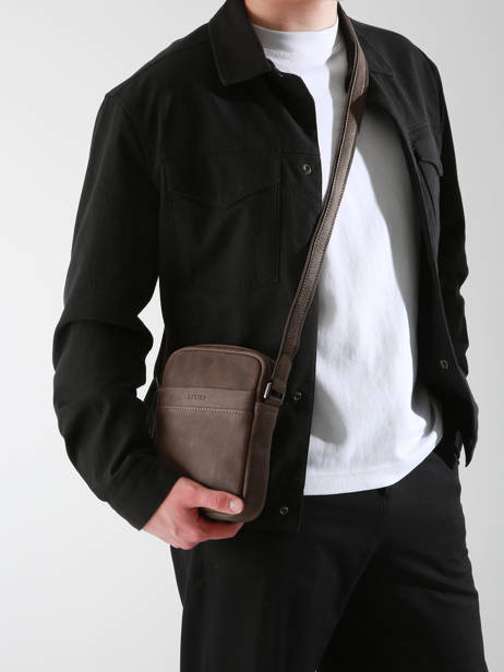 Sac Bandoulière Spider Cuir Etrier Marron spider ESPI704S vue secondaire 1