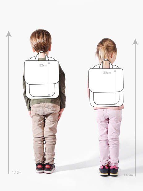 Mini Sac à Dos 1 Compartiment Trixie Vert animals 90 vue secondaire 1