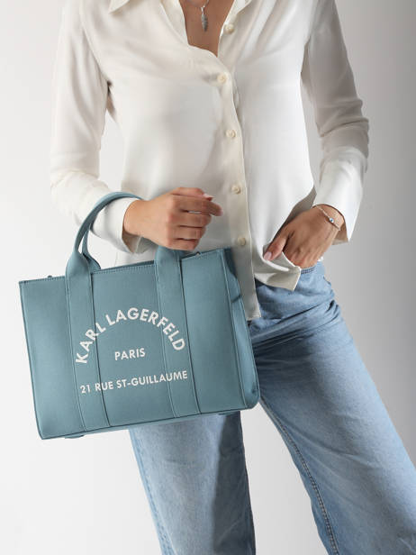 Sac Porté Main Rsg Coton Karl lagerfeld Bleu rsg A1W50010 vue secondaire 1