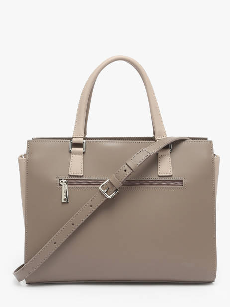 Sac Trapèze Smooth Cuir Lancaster Gris smooth 4 vue secondaire 4