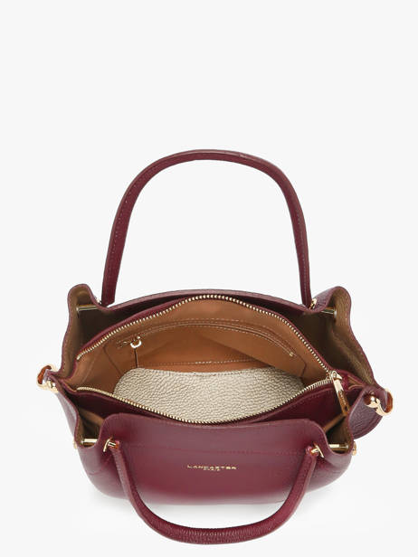 Leather Foulonné Double Satchel Lancaster Red foulonne double 18 other view 2