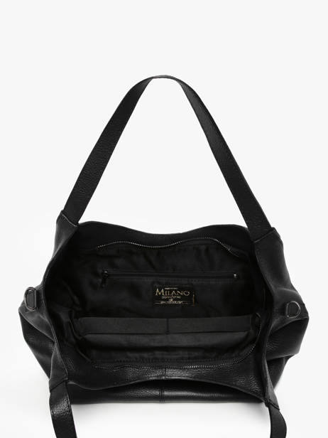 Sac Porté épaule Caviar Cuir Milano Noir caviar CA25061 vue secondaire 3