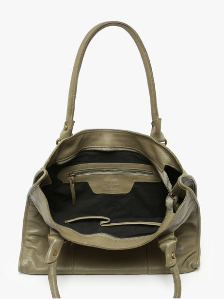Sac Shopping  Cow Cuir Basilic pepper Vert cow BCOW31 vue secondaire 2