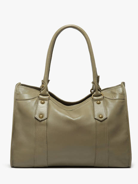 Sac Shopping  Cow Cuir Basilic pepper Vert cow BCOW31 vue secondaire 3