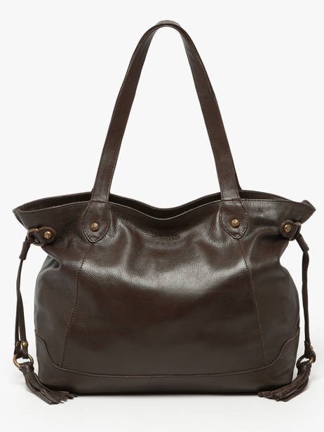 Sac Porté épaule Cow Cuir Basilic pepper Marron cow 155N
